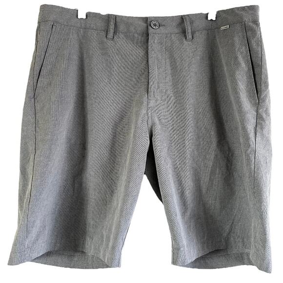 Travis Mathew Beck Chino Shorts Mid Length Lightweight Casual Golf Gray 38 - Picture 2 of 7